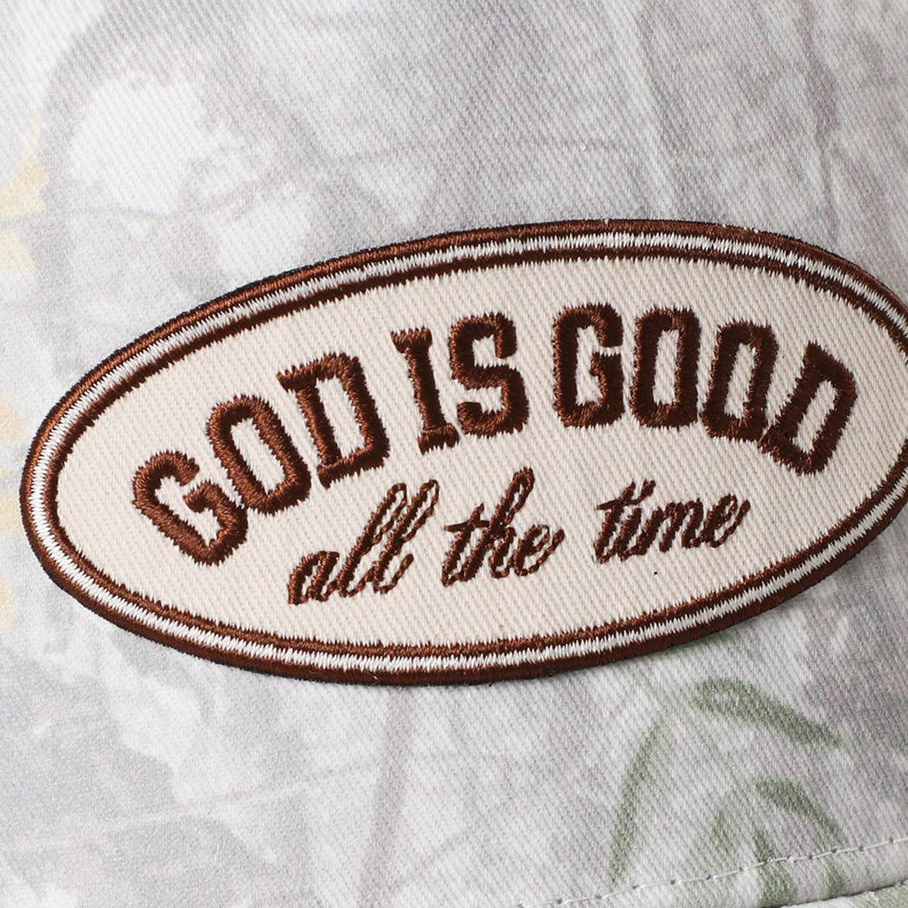 God is Good Camo Baseball Cap