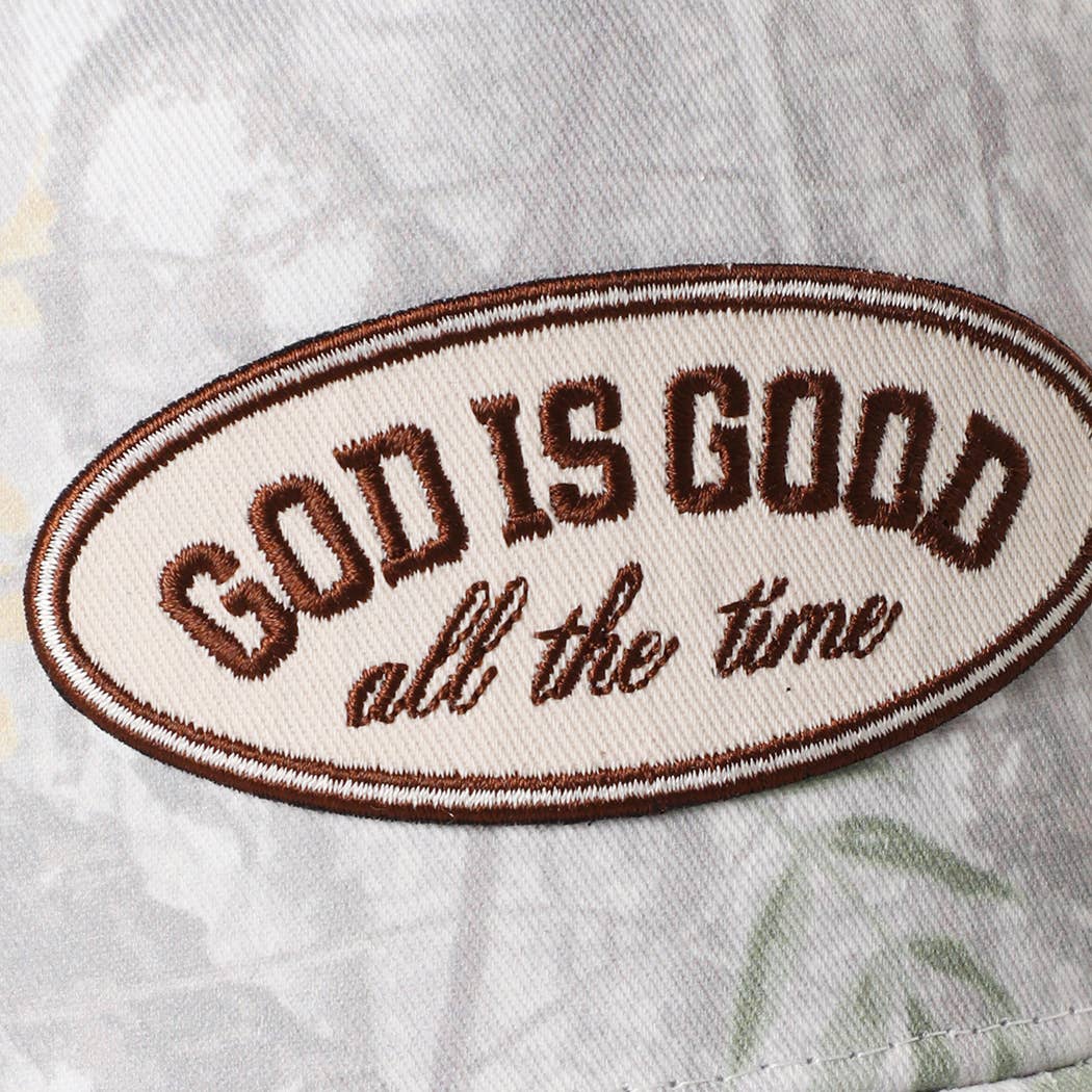 God is Good Camo Baseball Cap