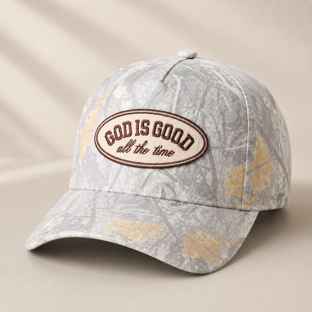 God is Good Camo Baseball Cap