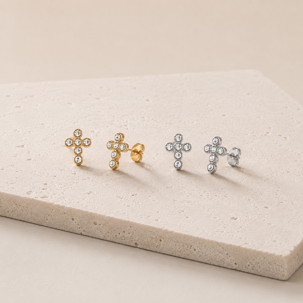 Sparkle Cross Stud