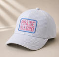 Praise the Lord Embroidered Striped Baseball Cap